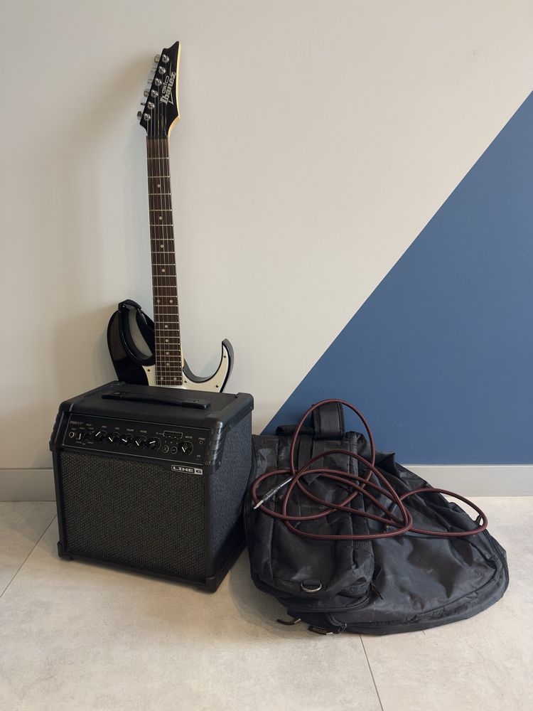 Комплект для игры на гитаре — Ibanez GRX40 + Line 6 Spider V20 MkII