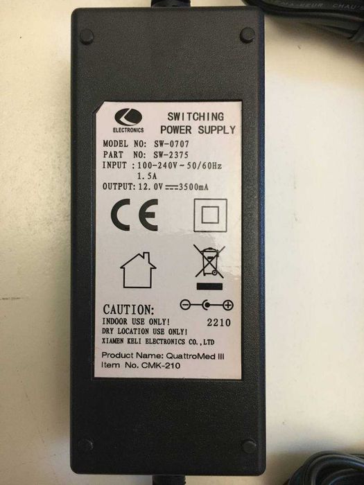 Блок питания для массажной накидки Casada Quattromed 3 (Кваттромед 3)