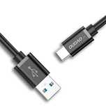Dudao kabel przewód USB - USB Typ C Super Fast Charge 1 m czarny (L5G-