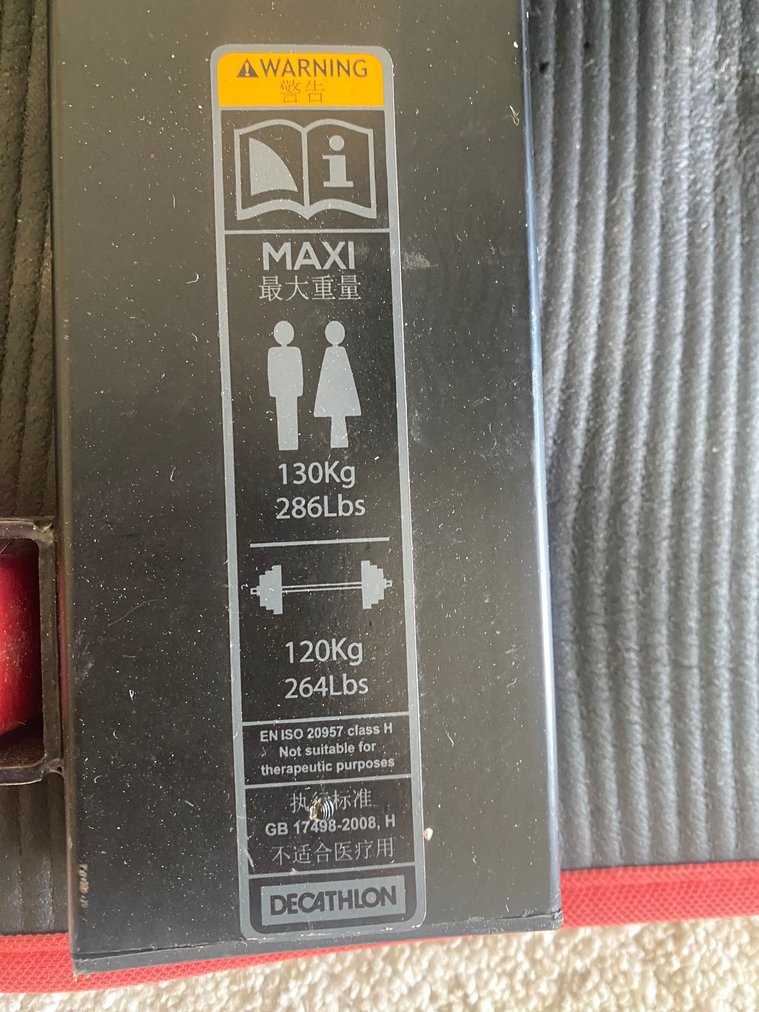 Banco de musculação reforçado