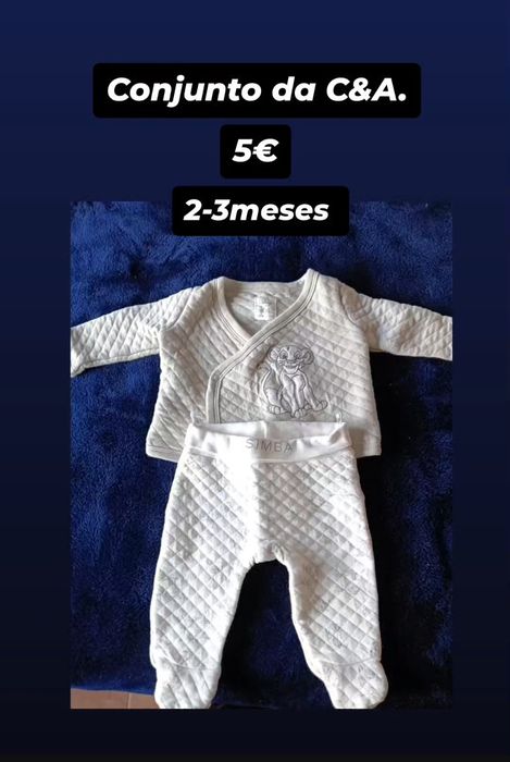 Roupa de bebê para menino/a em 2 mão