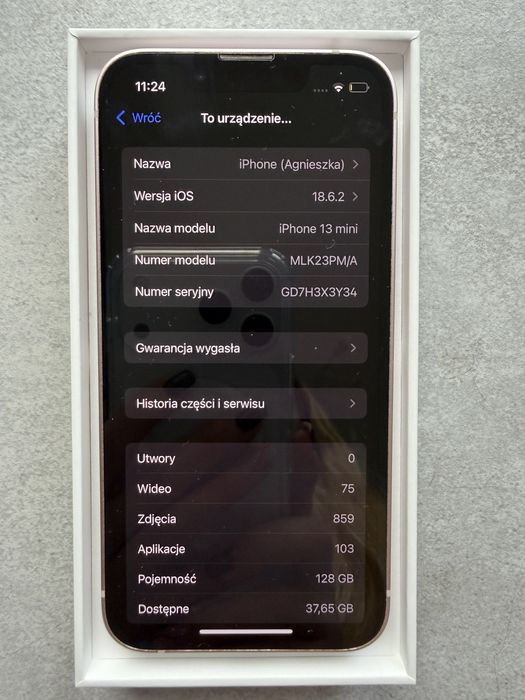 Iphone 13 mini 128gb różowy