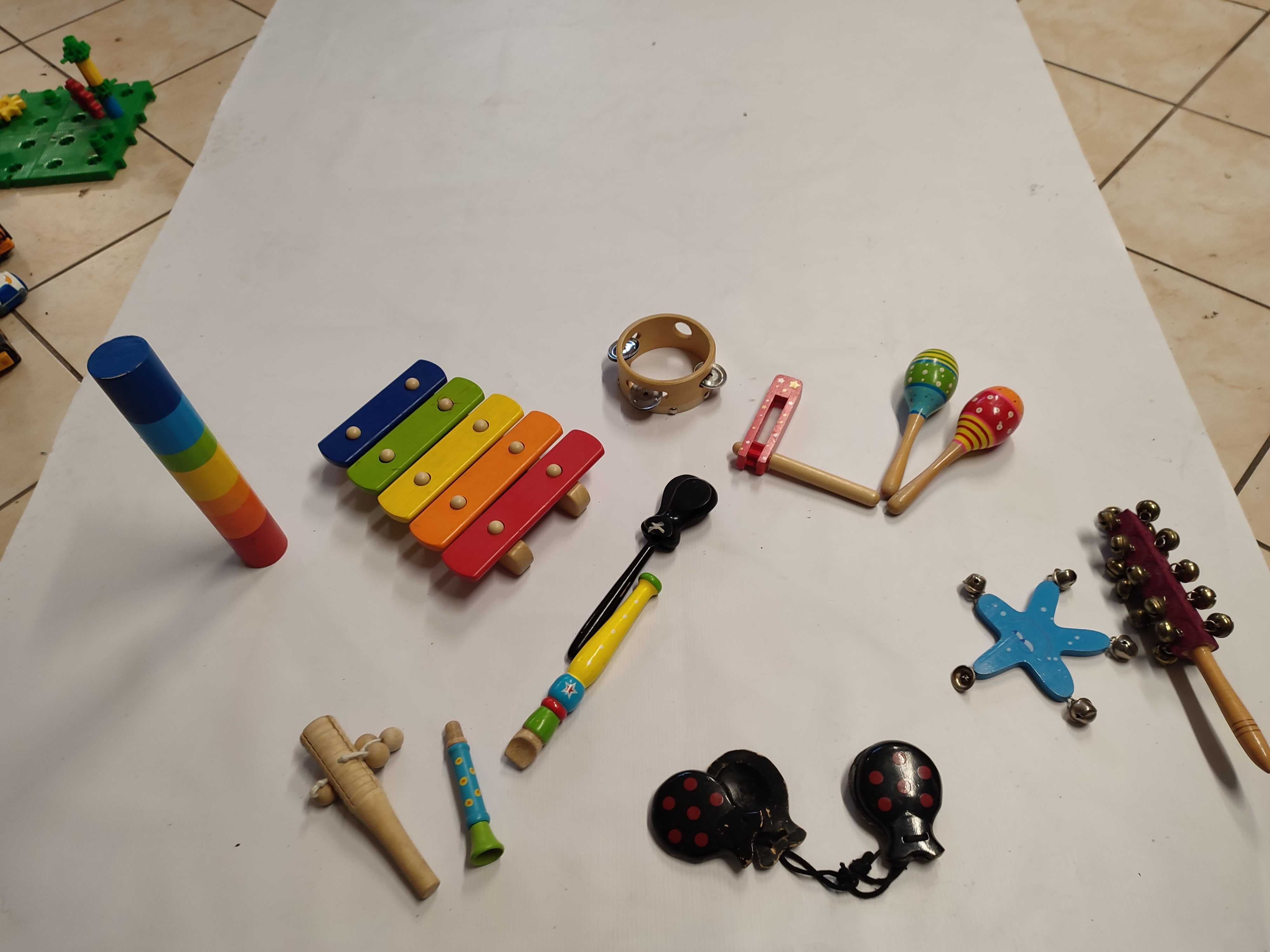 Drewniane instrumenty dla dzieci - zestaw