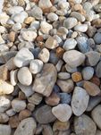 Żwir biało-beżowy, otoczak naturalny jasny,