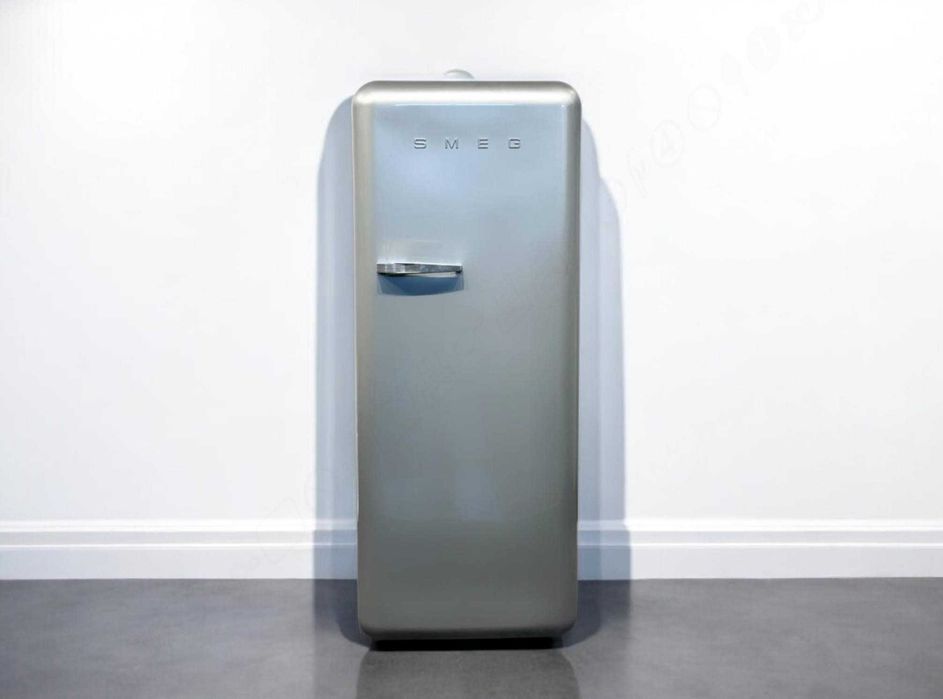 Ретро-холодильник SMEG / СМЕГ FAB28RSV3 / 157 см, сріблястий