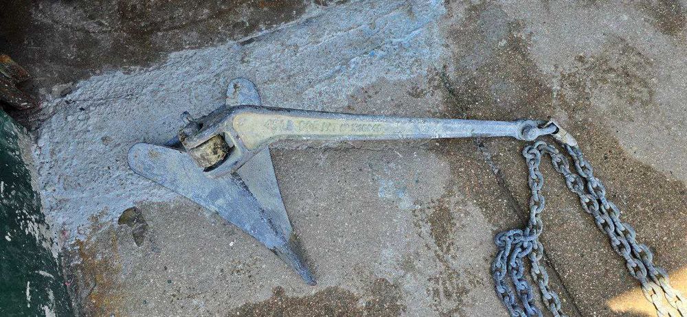 Âncora CQR com corrente galvanizada