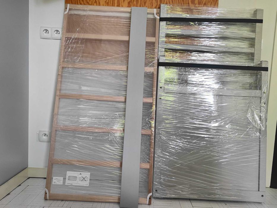 Łóżeczko IKEA SUNDVIK 120×60 szare + materac JÄTTERÖTT