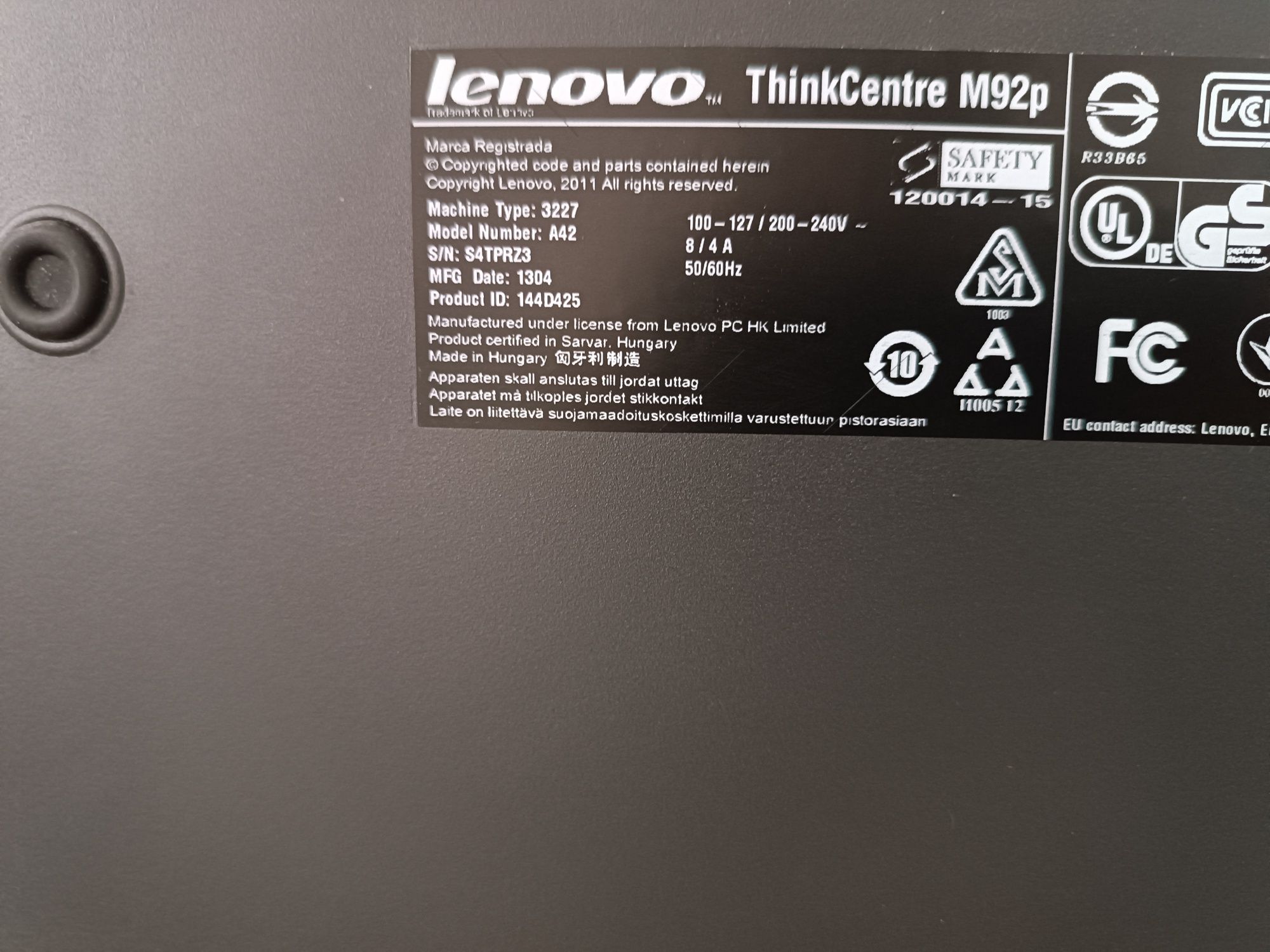 Компьютер Lenovo ThinkCentre M92p SFF 16Gb