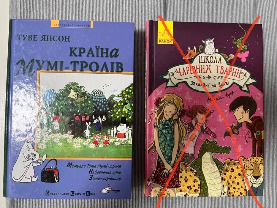 Книги для дорослих та підлітків