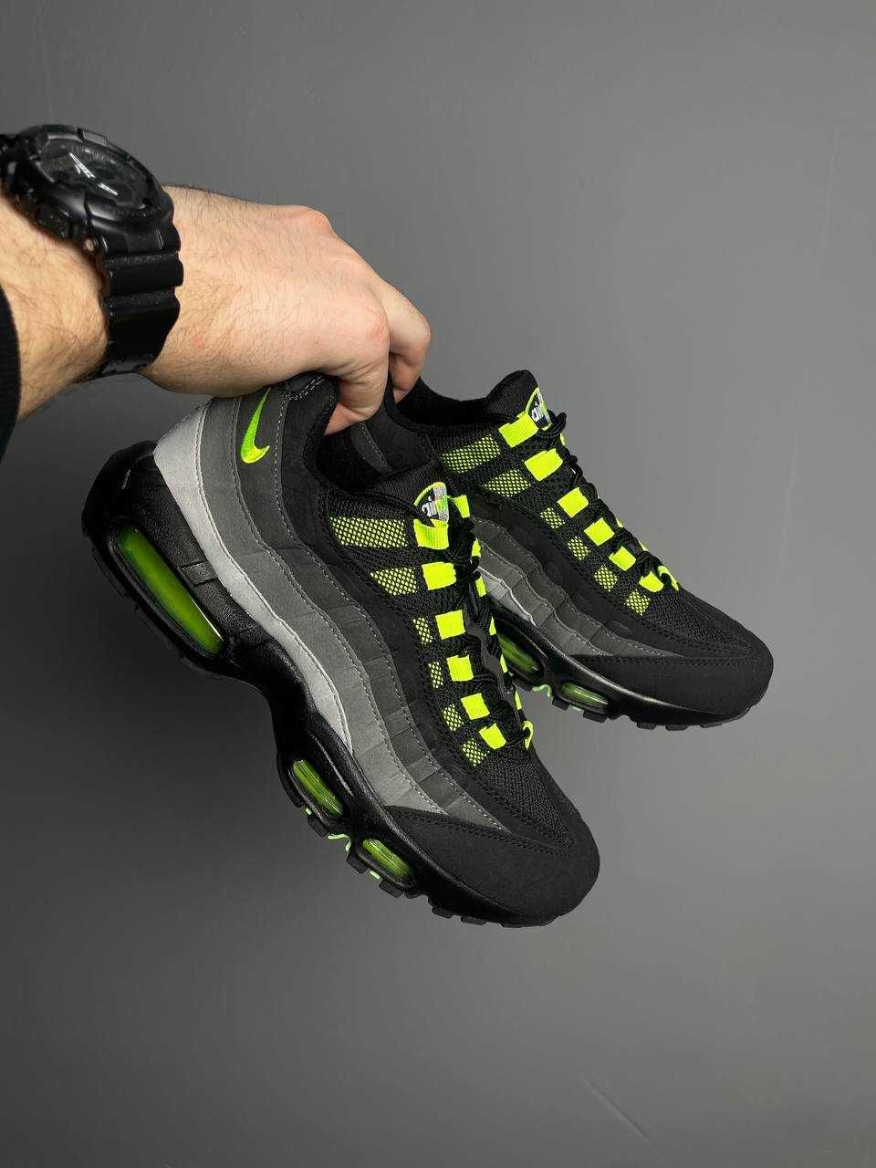 Кроссовки Nike Air Max 95 Black Grey Green