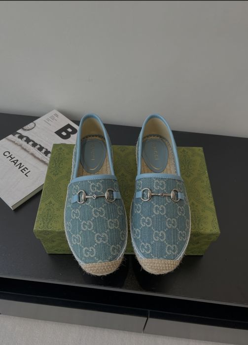 Espadryle GUCCI 2025 – monogram GG, luksusowe wykonanie, rozmiary 35–4