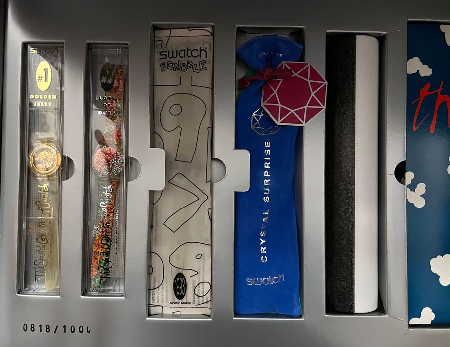 Caixa Swatch Edição Limitada The Club com 7 relógios