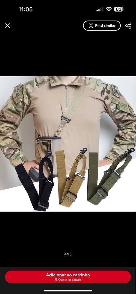 Cinto seguranca para arma