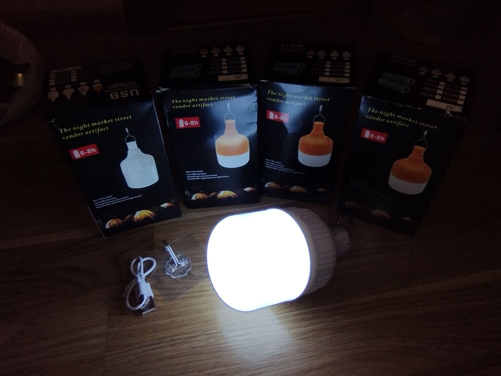 LED Lamp White працює автономно 6-8 години