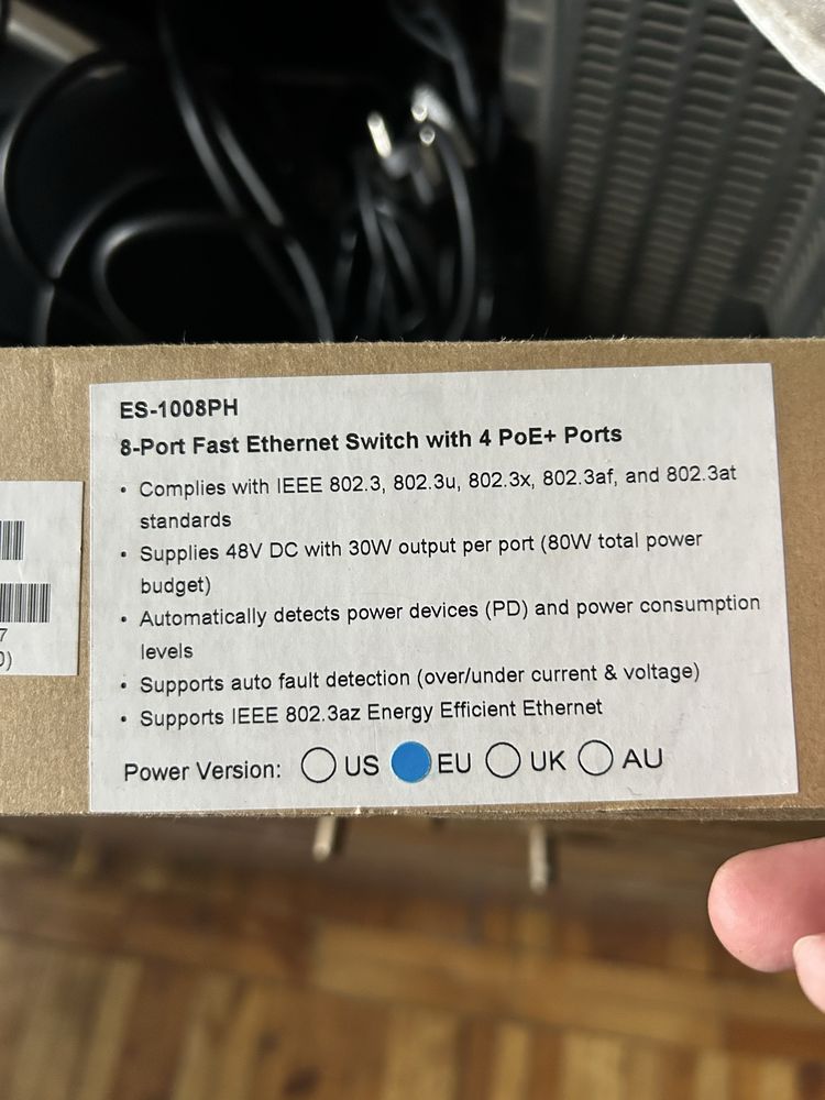 Свіч edimax 1008ph (poe порти)