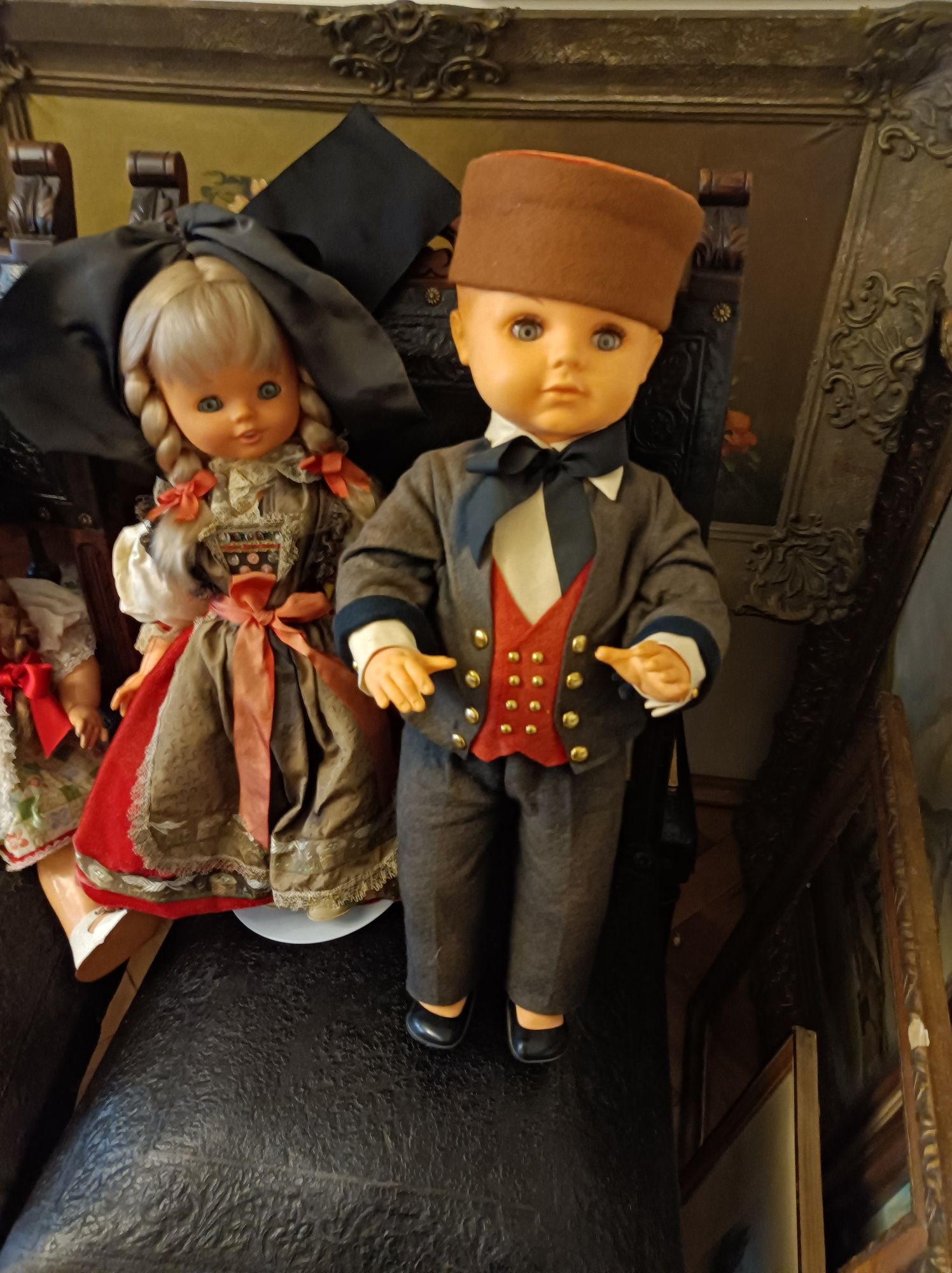 Kolekcjonerskie lalki w stroju regionalnym, alzackim .Vintage .Lalki.
