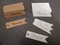 Etykiety thank you, metki thank you zestaw 100sztuk