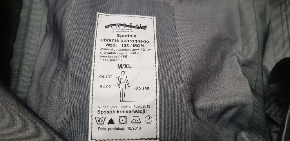 Ubranie ochronne wzór 128/MON Gore-Tex M/XL