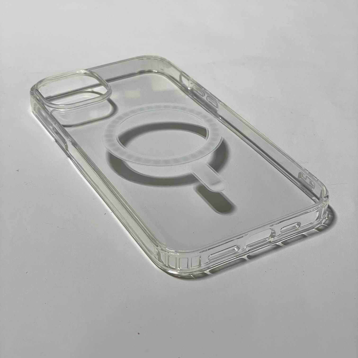 NOWE Etui iPhone 15 Plus Przezroczyste + MAGSAFE Ładowanie Indukycjne