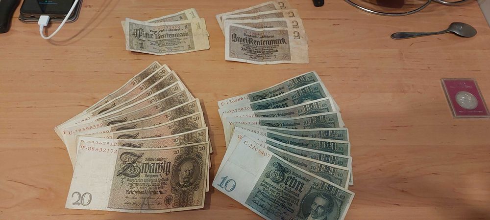 BANKNOTY Niemieckie marki Kolekcja komplet tanio dla KOLEKCJONERA !