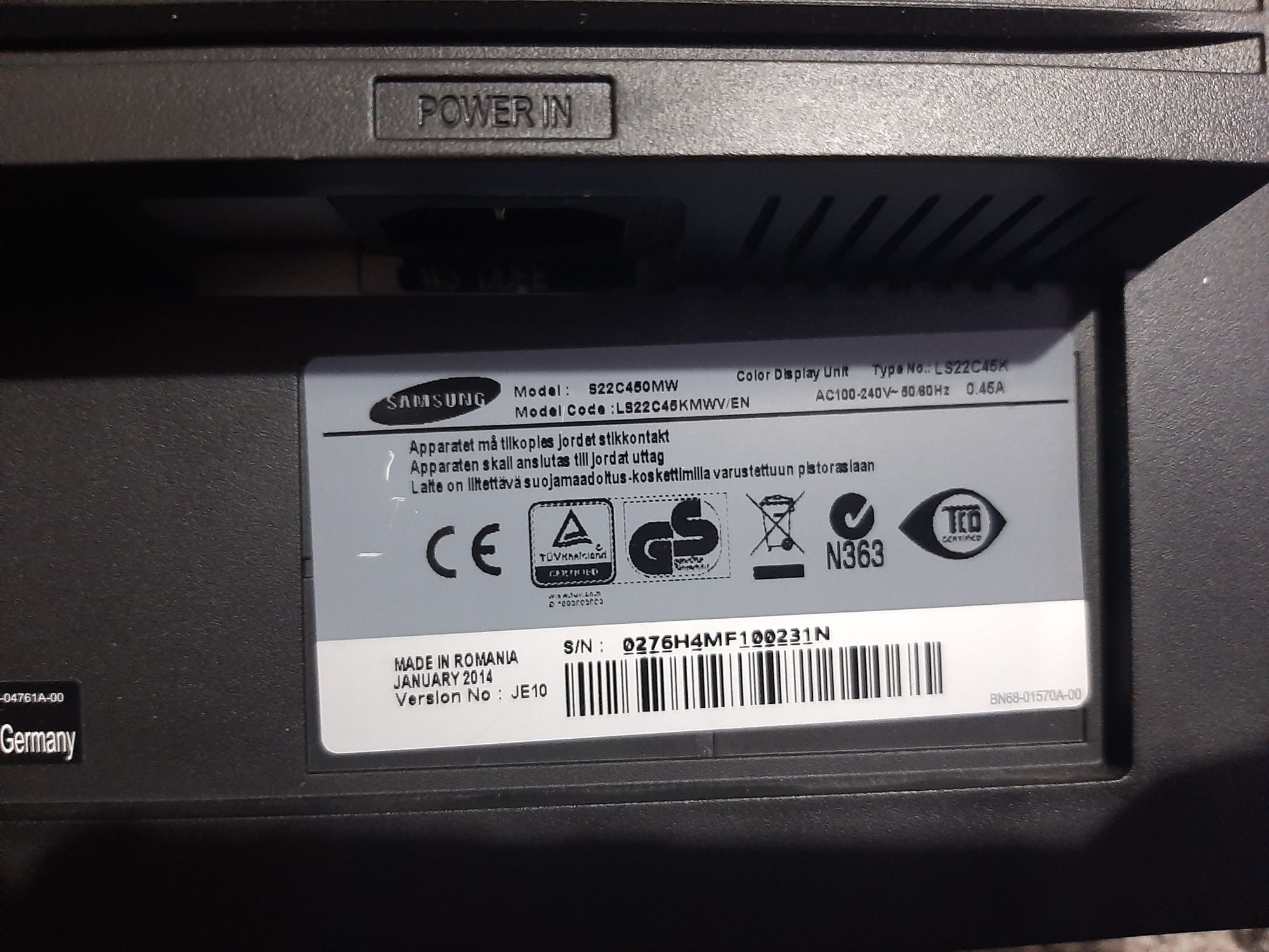 Монітори Samsung S22C450MW 2 шт.