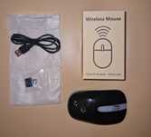 Bezprzewodowa mysz optyczna USB W19C105 Czarna