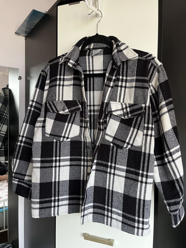 kurtka bluza koszula w kratę flanelowa flanela katana