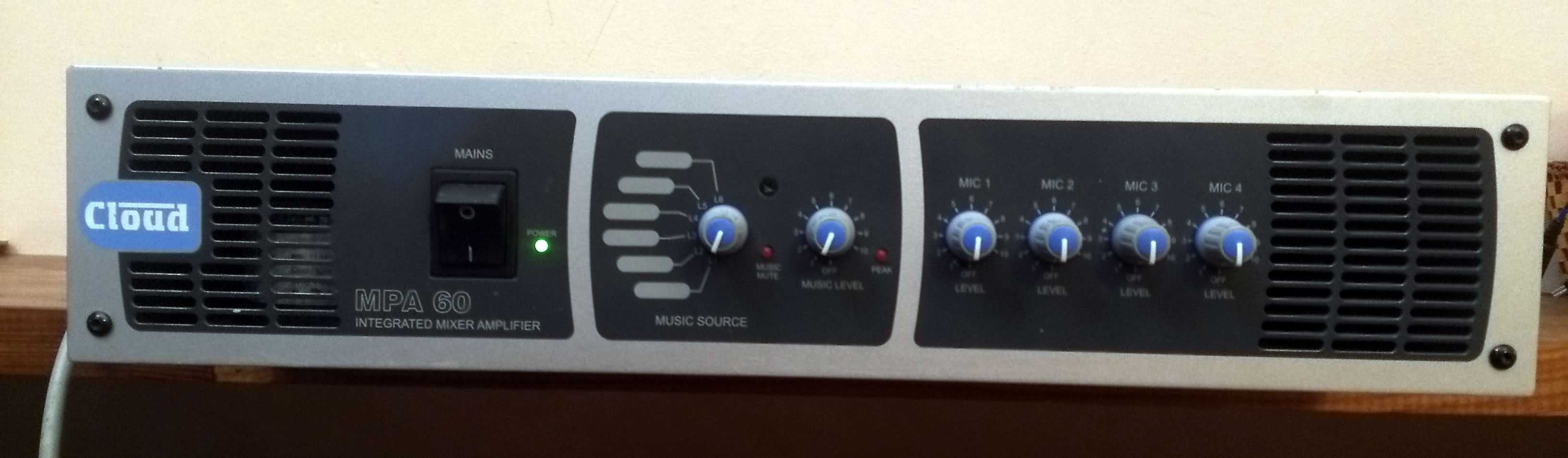 CLOUD MPA60 Mixer Amplifier  Mikser / Wzmacniacz 60W MPA 60