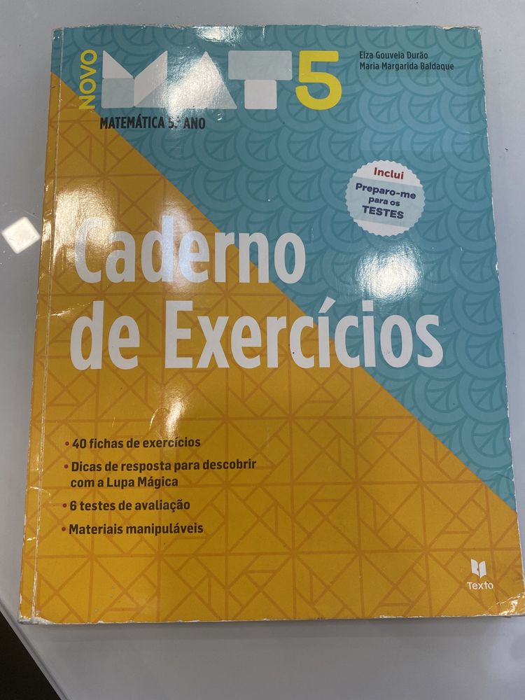 Caderno de Exercicíos Matemática-Mat 5°ano