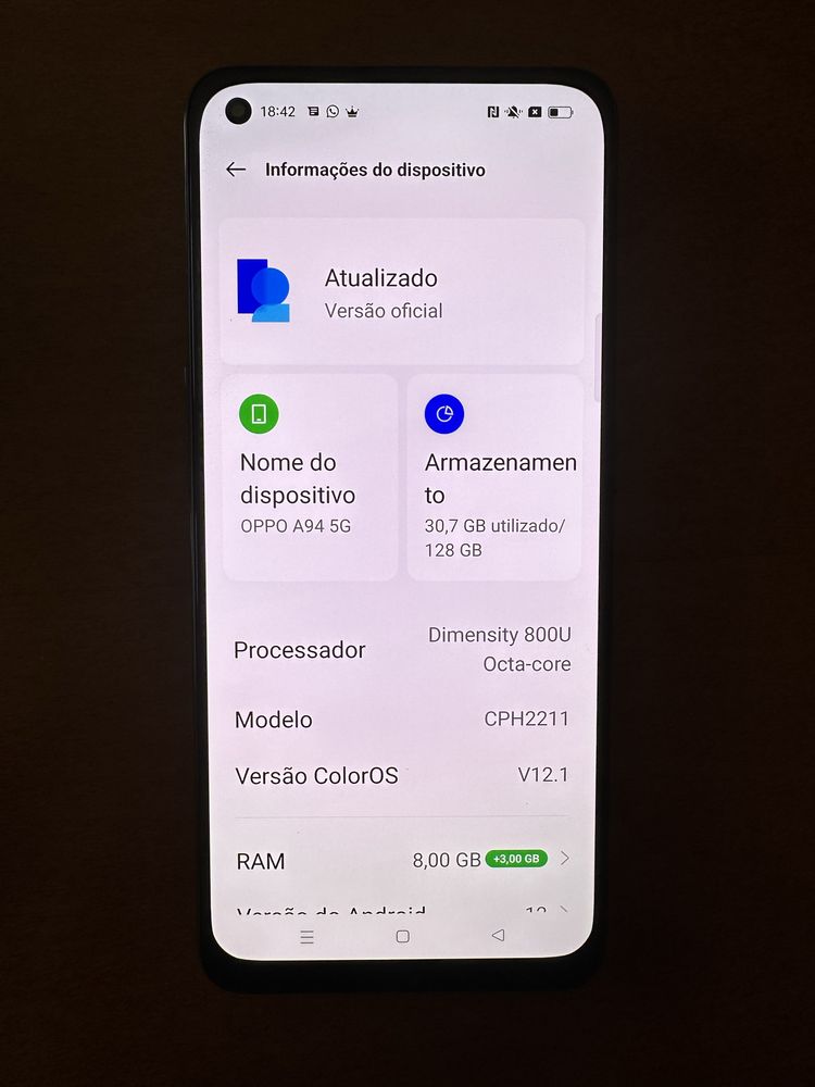 OPPO A94 5G - Como novo