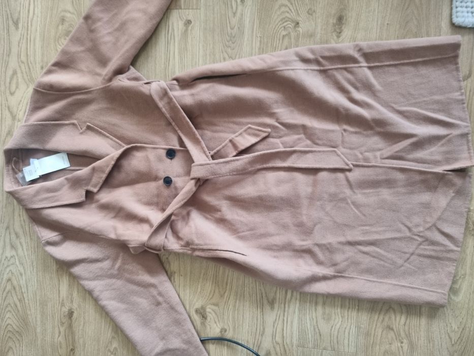 płaszcz z wełną nowy