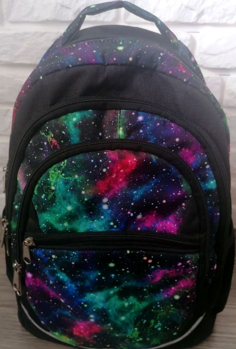 Plecak szkolny wielokomorowy Galaxy dla dziewczynki, jak nowy!!!