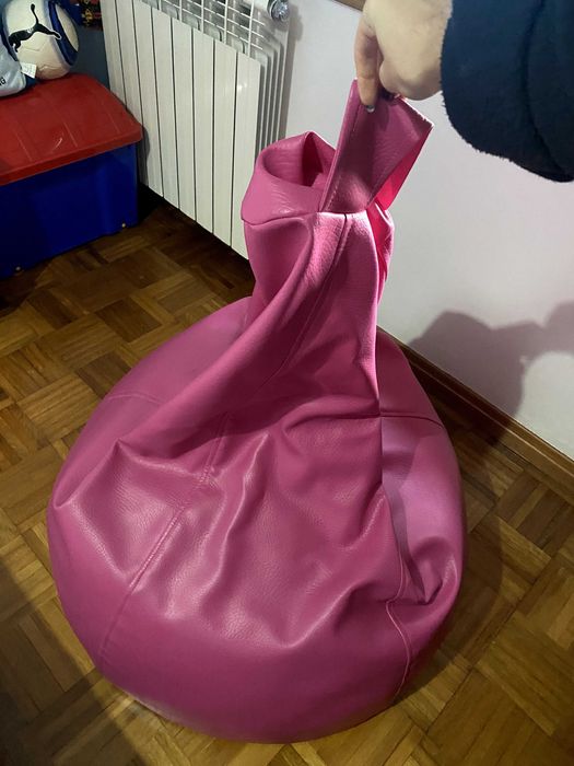 Puff rosa - efeito pele