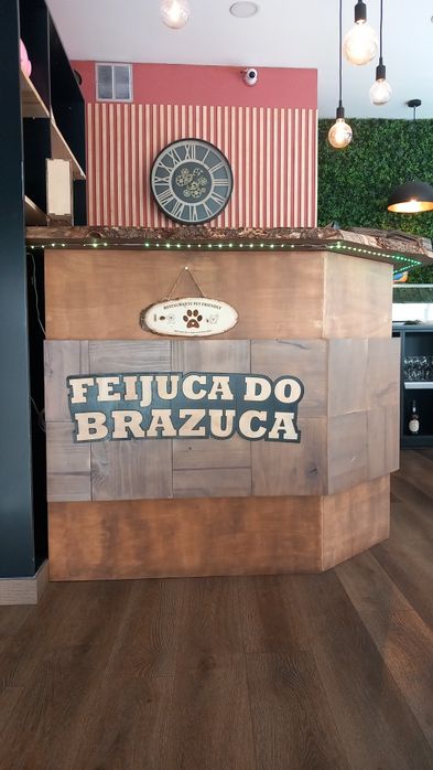 Balcão 100% madeira em L