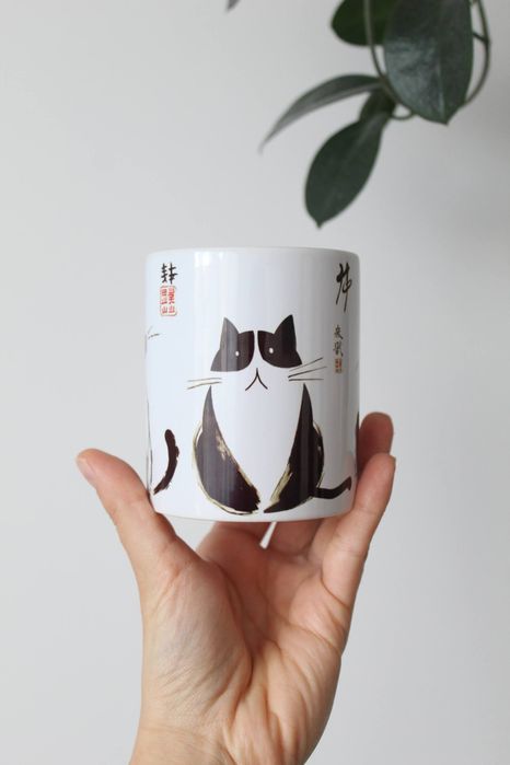 Kubek Kotki, Kot, japońskie pulchne kotki, kubek z kotami