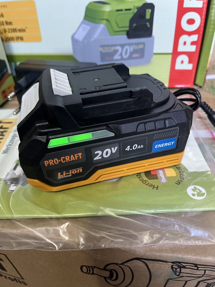 Акція! Гайковерт Procraft 550nm з акб 4.0energy та з.п