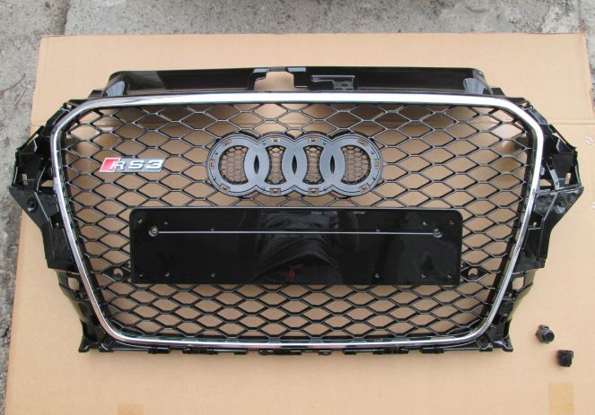Grill Audi A3 11-15 styl RS3 Chrom