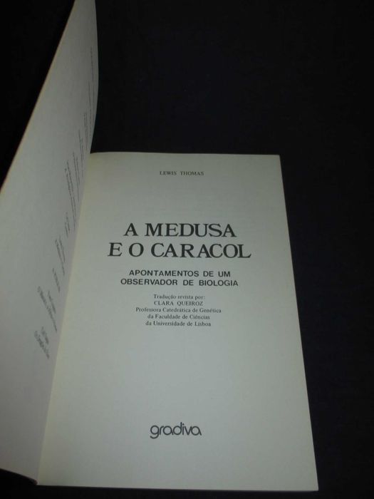 Livro A Medusa e o Caracol Lewis Thomas