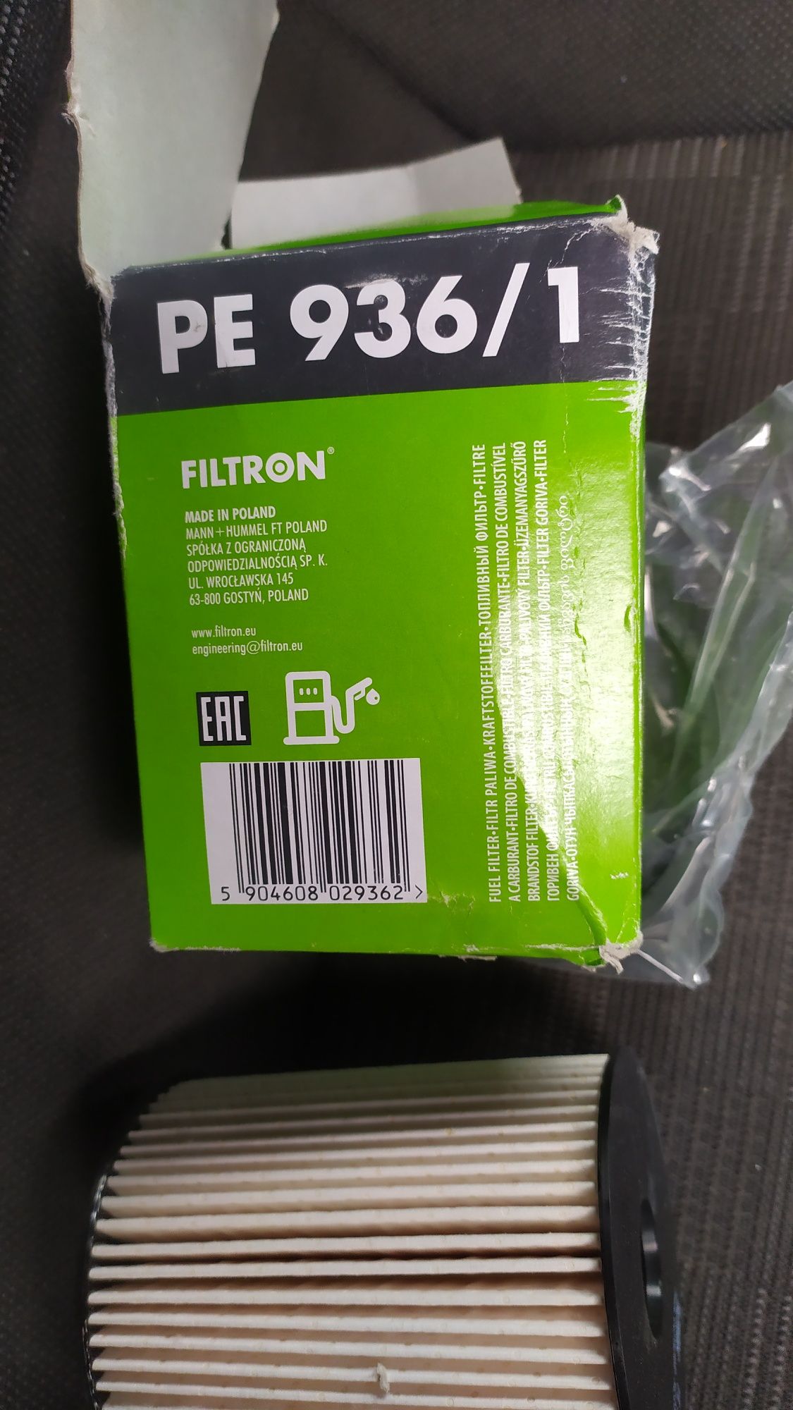 Filtr paliwa FILTRON PE 936/1