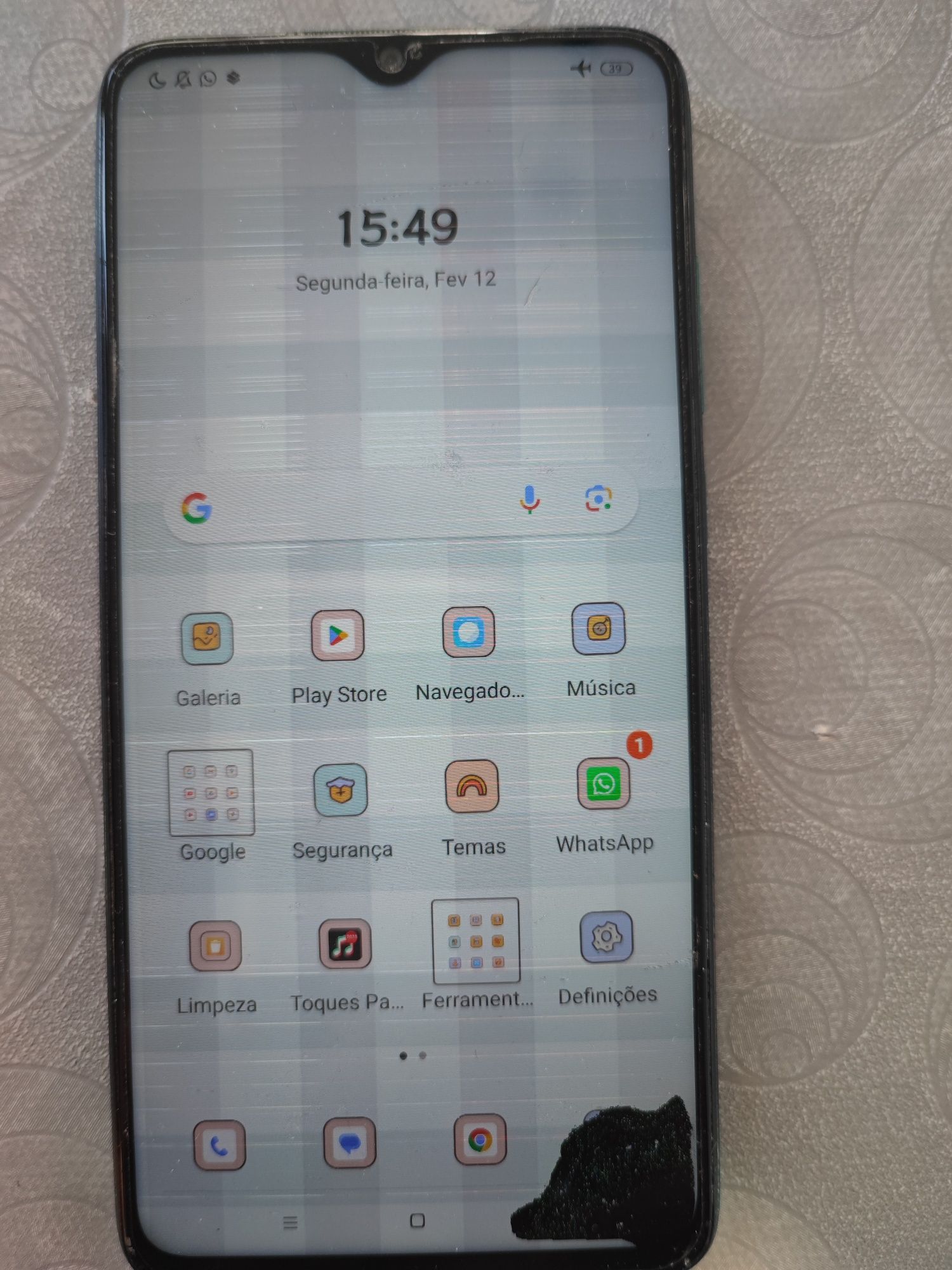 Xiaomi Redmi Note 8 Pro 128Gb 4GB funciona mas ecrã danificado