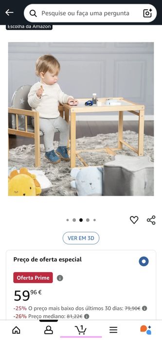 Cadeira de alimentação criança