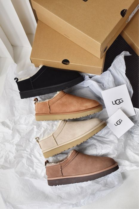 НОВИНКА 2025‼️ 4 кольори Зимові Ugg Classic Micro Boot Black чорні