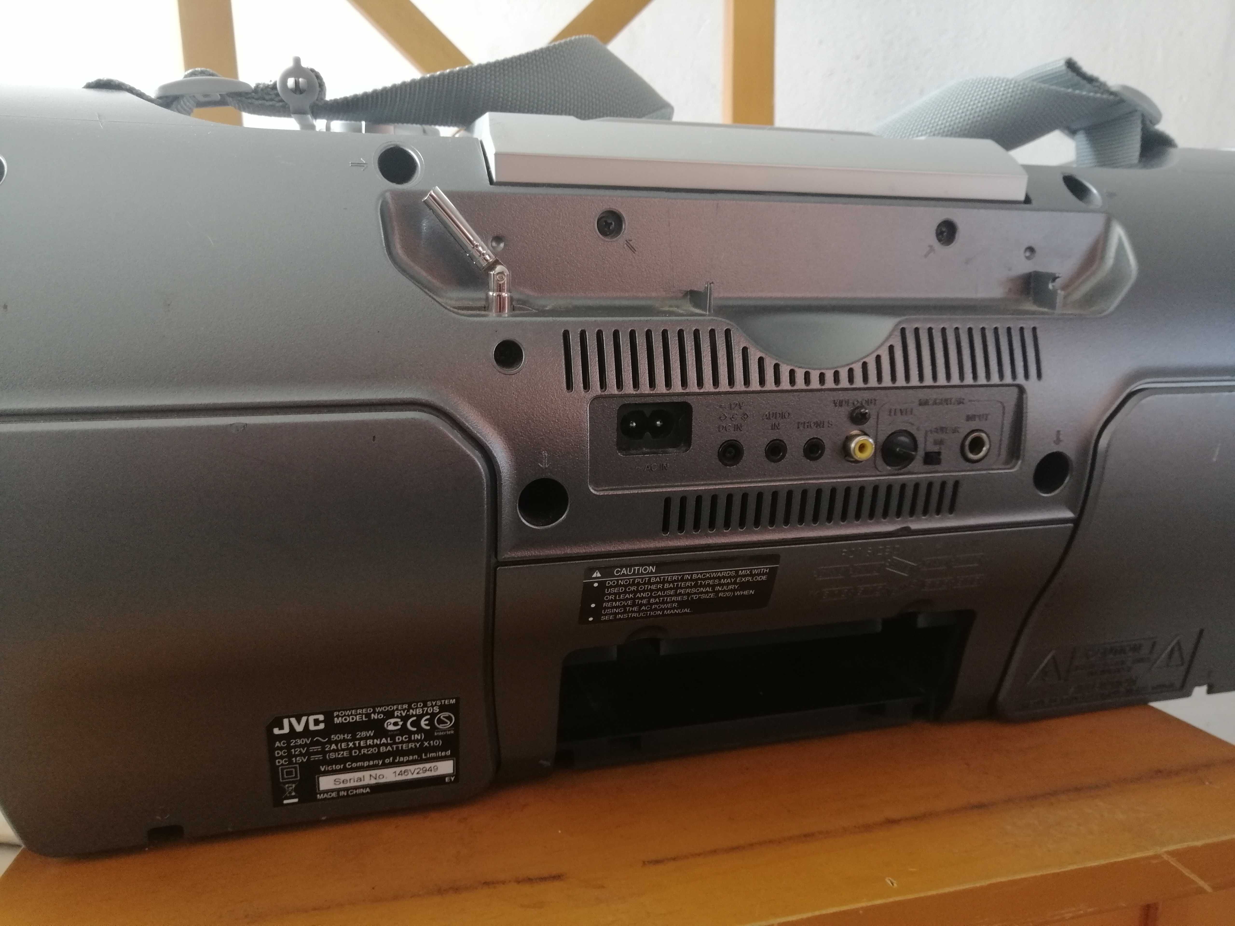 Boombox radio JVC głośnik