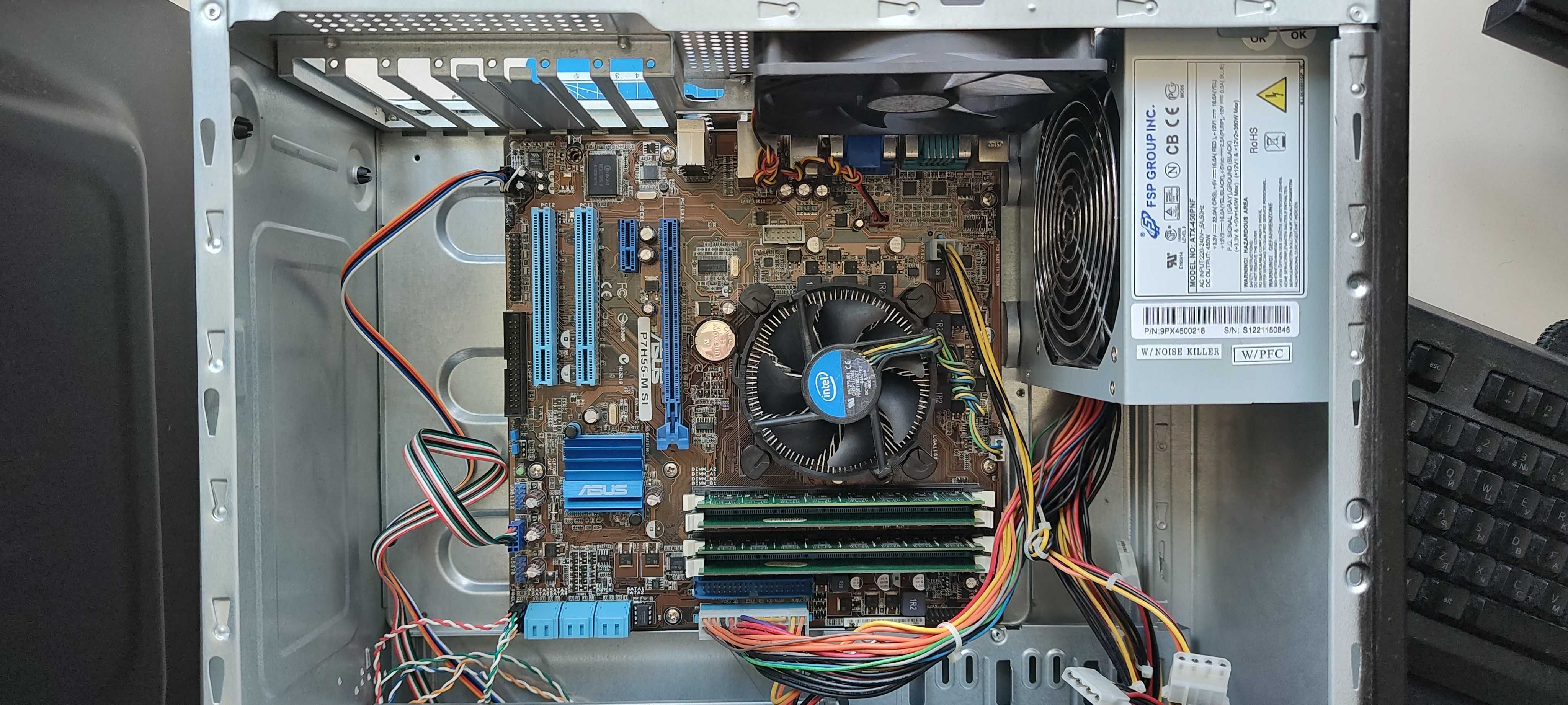 Комп'ютер Intel Core і5 650 3.20GHz, 12gb, 450W, P7H55-M SI