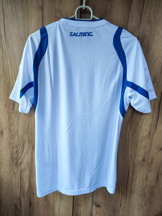 Koszulka sportowa do ręcznej Salming, rozmiar S, nowa z metką, logo na