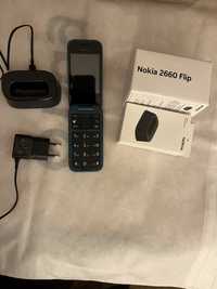 Telefon Nokia 2660 Flip Niebieski+stacja ładująca