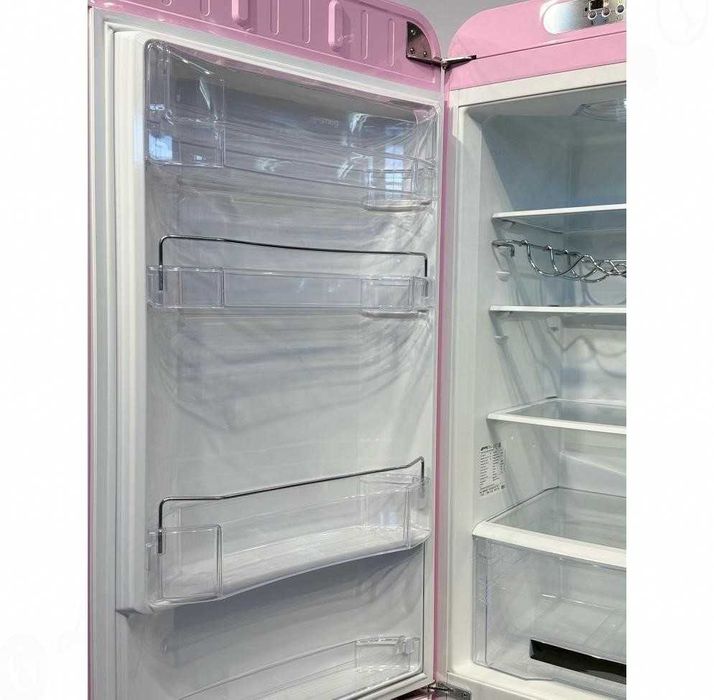 Холодильник SMEG / СМЕГ FAB32LRON1, ретро, 2-кам. рожевий