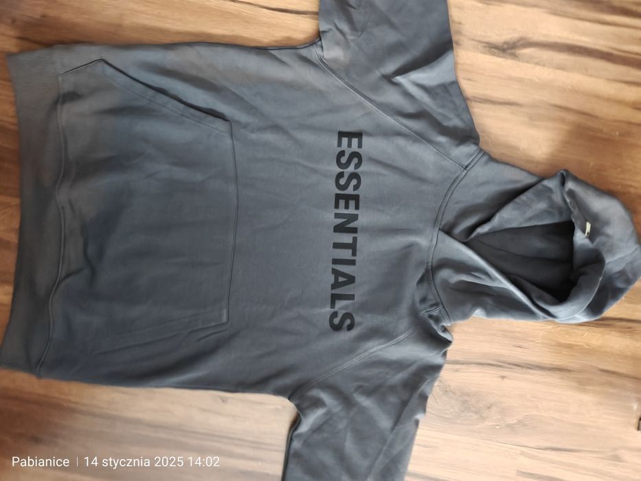 Bluza essentials Fear of god M bawełna szara nowa