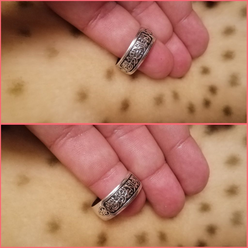 Продам арабское, мусульманское серебряное кольцо с шахадой