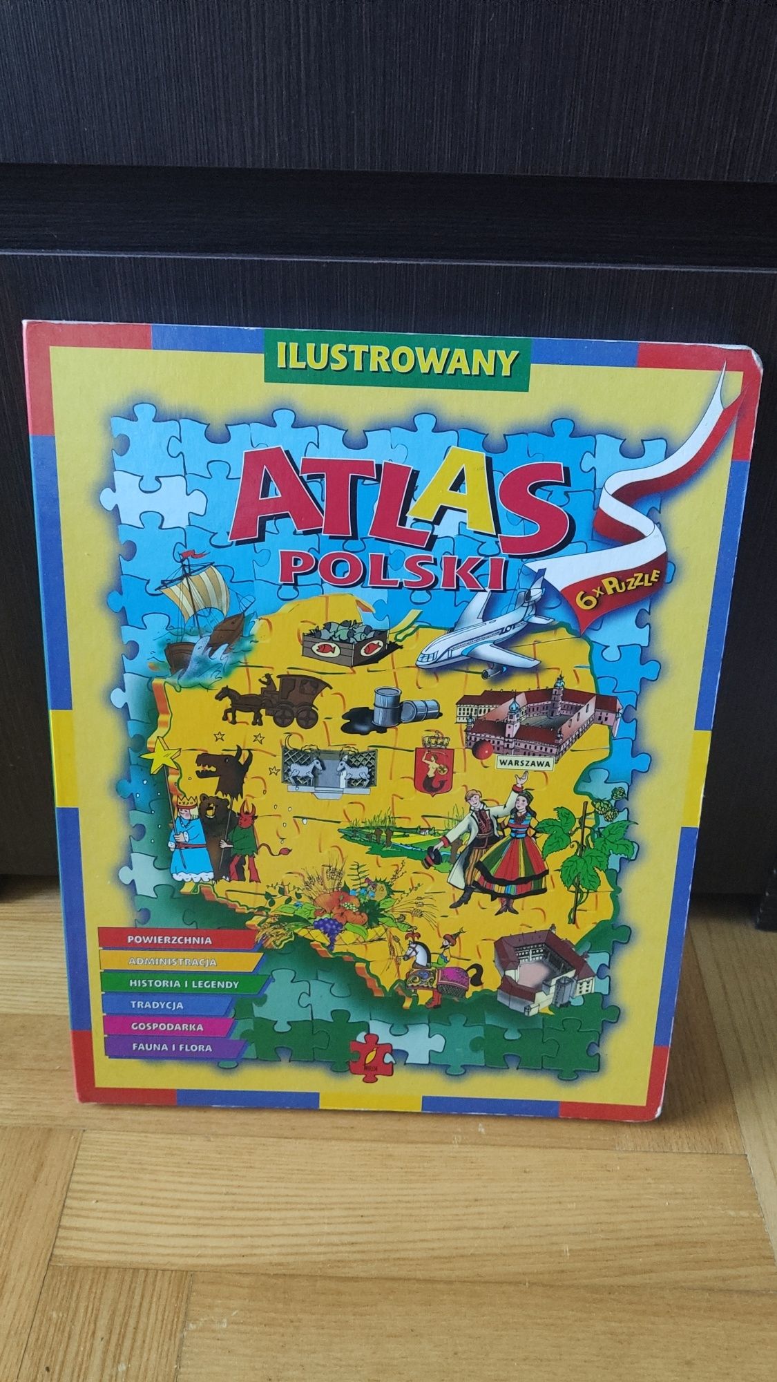 Ilustrowany ATLAS POLSKI z puzzlami